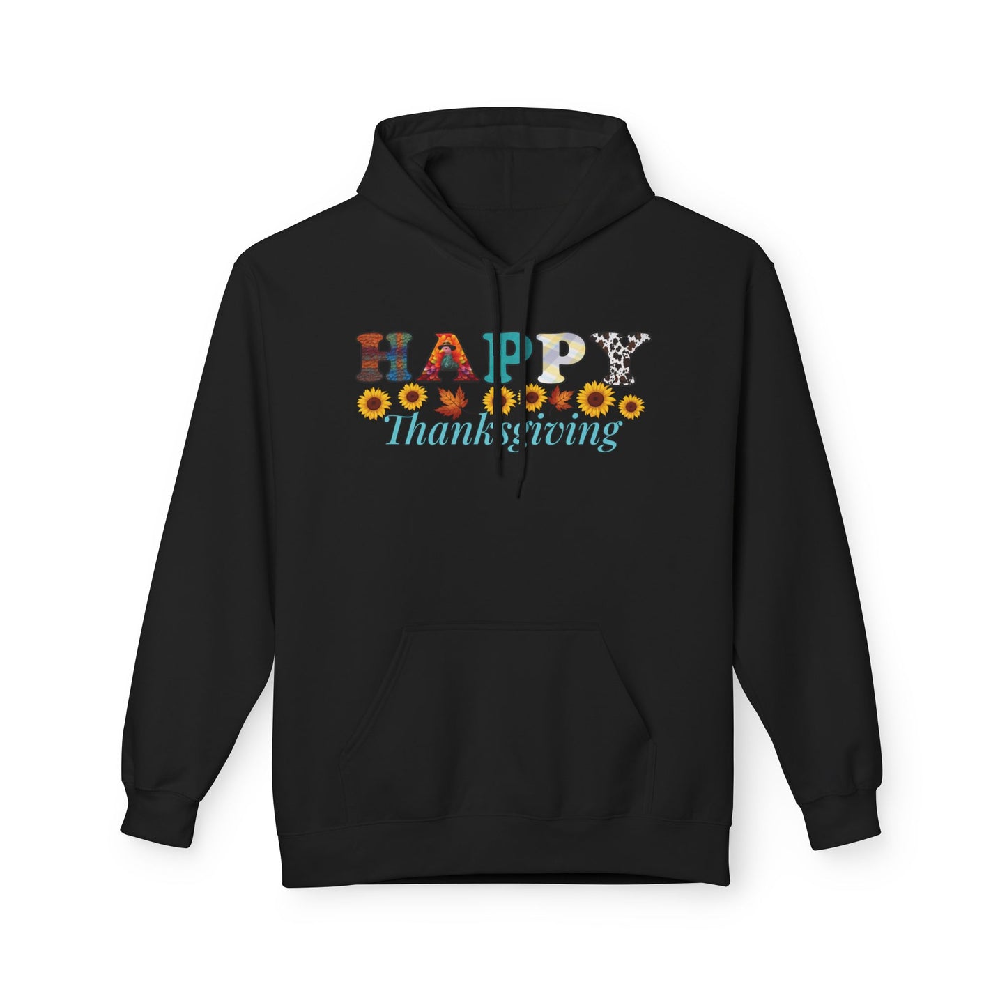 Thanksgiving Hoodie, Happy Thanksgiving Fleece, Cozy Fall Sweatshirt, Autumn Apparel, Thanksgiving Gift Idea