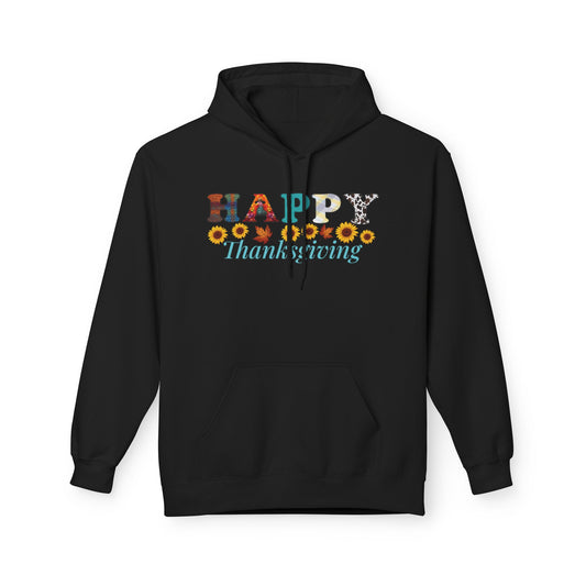 Thanksgiving Hoodie, Happy Thanksgiving Fleece, Cozy Fall Sweatshirt, Autumn Apparel, Thanksgiving Gift Idea