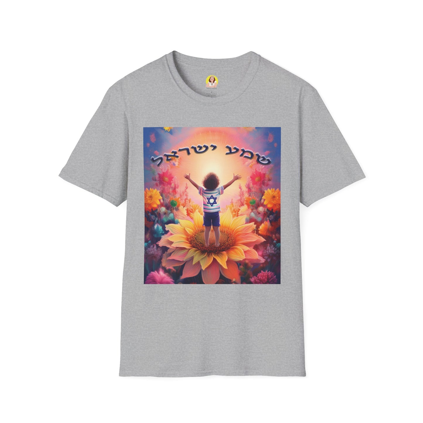 Vibrant Floral Inspirational T-Shirt, Unisex Softstyle Tee, Motivational Gift, Spiritual Apparel, Perfect for Celebrations