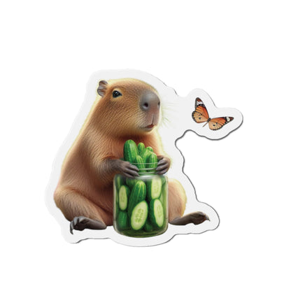 Cute Capybara Die-Cut Magnets - Adorable Refrigerator Decor, Animal Lover Gift, Fun Kitchen Magnet, Whimsical Home Decor, Cucumber [...]