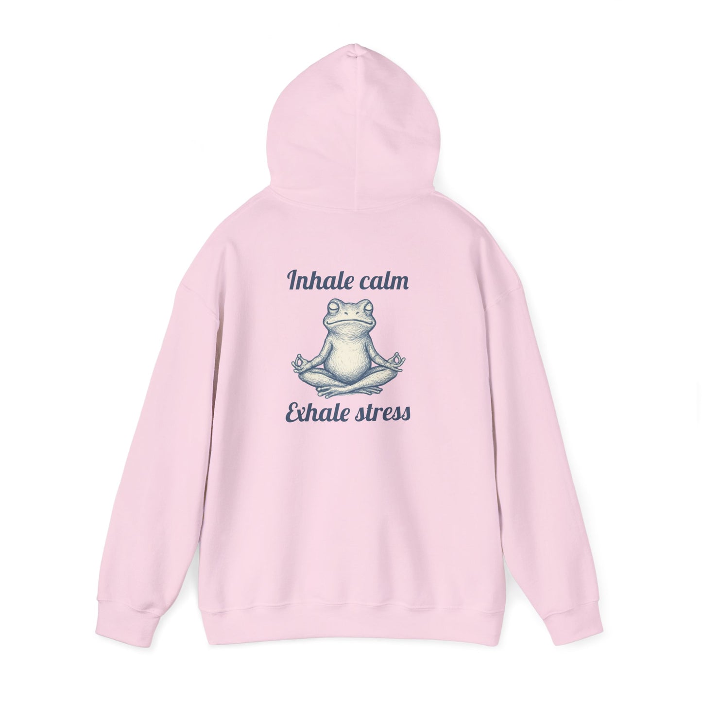Zen Frog Hoodie - Relax and Unwind, Meditation Sweatshirt, Gift for Yoga Lovers, Stress Relief Apparel