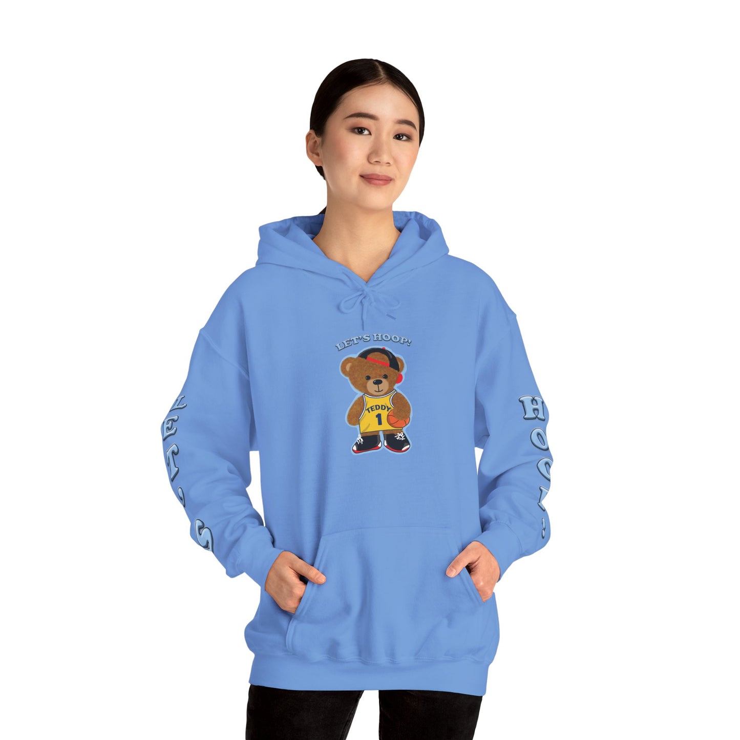Fun Bear Basketball Hoodie, Cute Animal Apparel, Cozy Sweatshirt Gift, Sportswear for Kids & Adults, Streetwear Style