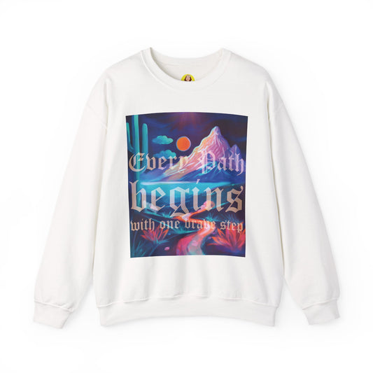 Inspirational Art Sweatshirt, Cozy Crewneck for All Seasons, Motivational Gift, Unique Statement Piece, Ideal for Everyday Wear