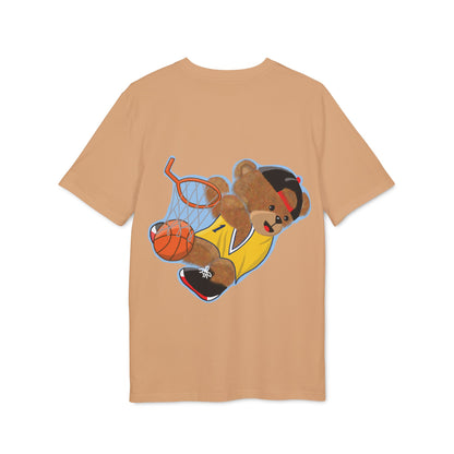 Unisex Basketball Bear Graphic T-shirt, Fun Sports Tee, Perfect for Kids & Teens, Gift for Sports Lovers, Cute Casual Wear