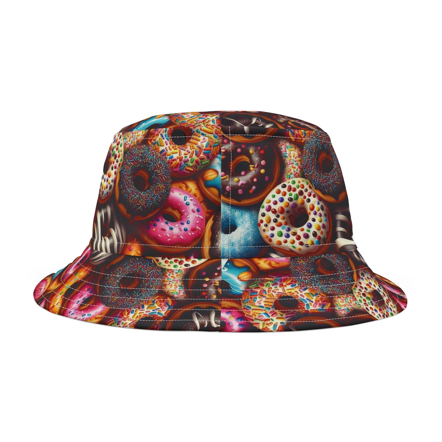Colorful Donut Bucket Hat - Fun & Playful Summer Accessory