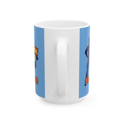 Superhero Dad Ceramic Mug - Gift for Fathers Day, Birthday, Coffee Lover, Hero Theme, Dad Appreciation