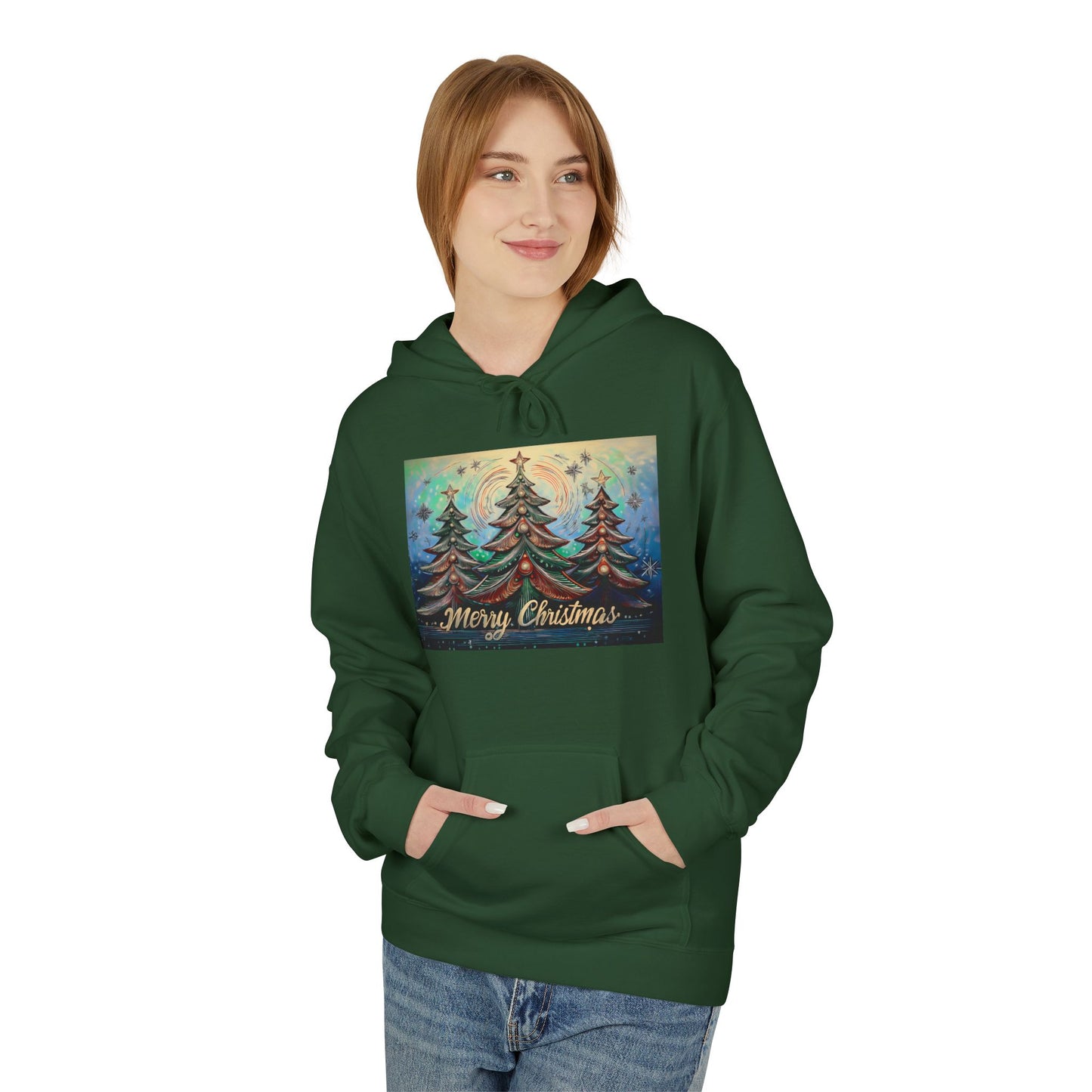 Cozy Christmas Hoodie, Unisex Holiday Sweatshirt, Fleece Pullover for Winter Gifting, Merry Christmas Apparel, Warm Festive Wear