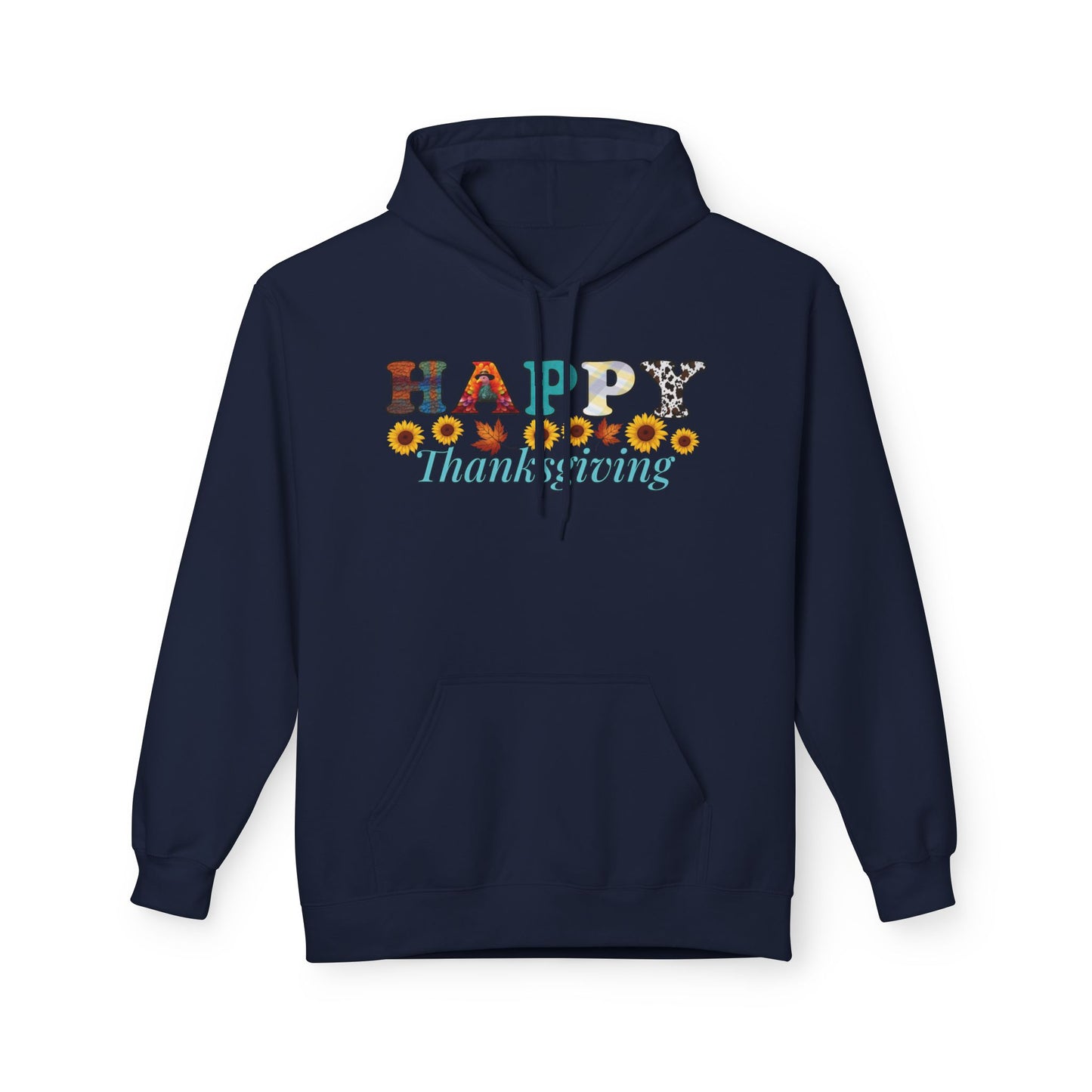 Thanksgiving Hoodie, Happy Thanksgiving Fleece, Cozy Fall Sweatshirt, Autumn Apparel, Thanksgiving Gift Idea