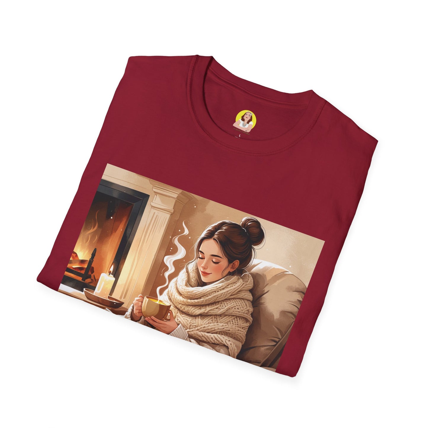 Cozy Peace Unisex T-Shirt - Perfect Gift for Winter, Relaxation, Self-Care Days, Home Decor Lovers, Cozy Vibes