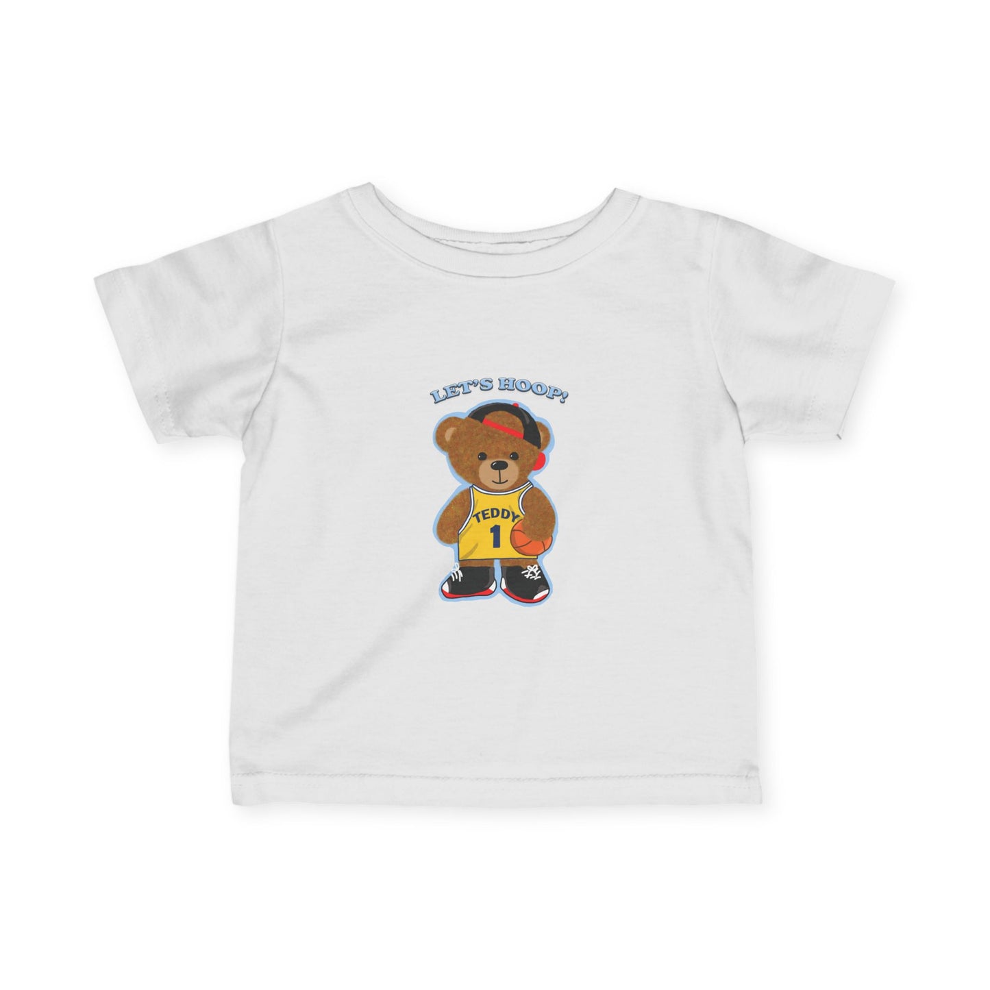 Basketball Bear Infant Tee, Cute Baby Shirt, Toddler Sports T-Shirt, Baby Shower Gift, Playful Kids Apparel