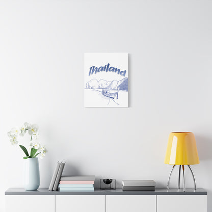 Thailand Matte Canvas Wall Art, Coastal Decor, Travel Wall Art, Home Decoration, Gift for Travelers, Ocean Themed Art