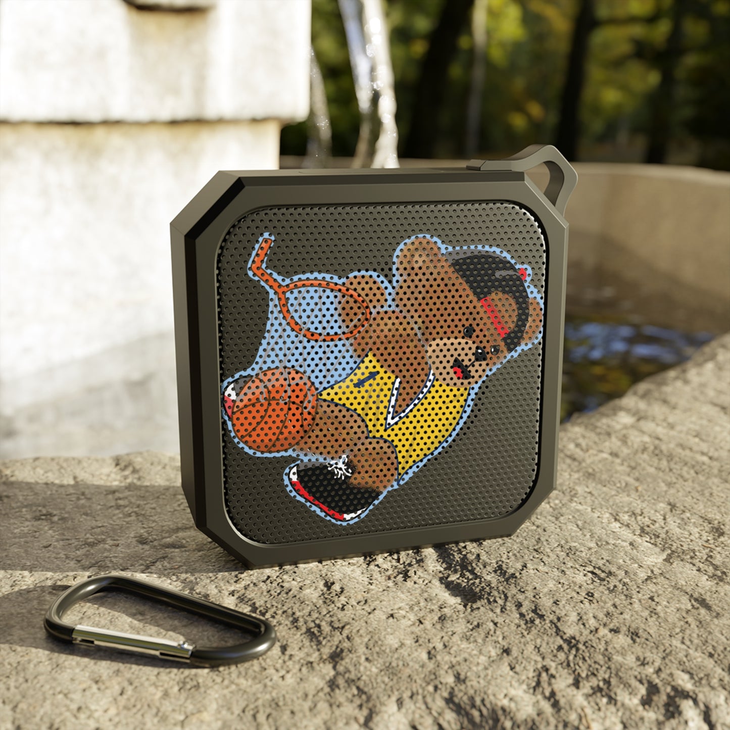 Vibrant Bear Bluetooth Speaker, Portable Speaker for Outdoor Adventures, Perfect Gift for Sports Lovers, Music on the Go, Unique Design