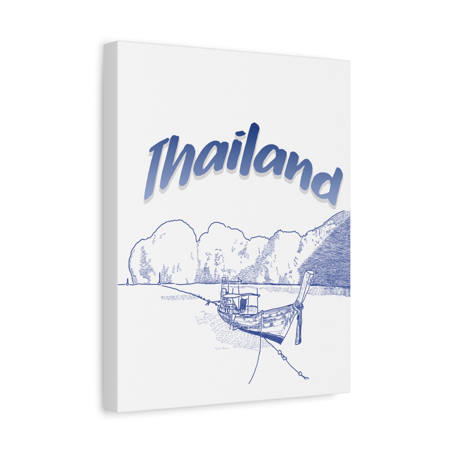 Thailand Matte Canvas Wall Art, Coastal Decor, Travel Wall Art, Home Decoration, Gift for Travelers, Ocean Themed Art