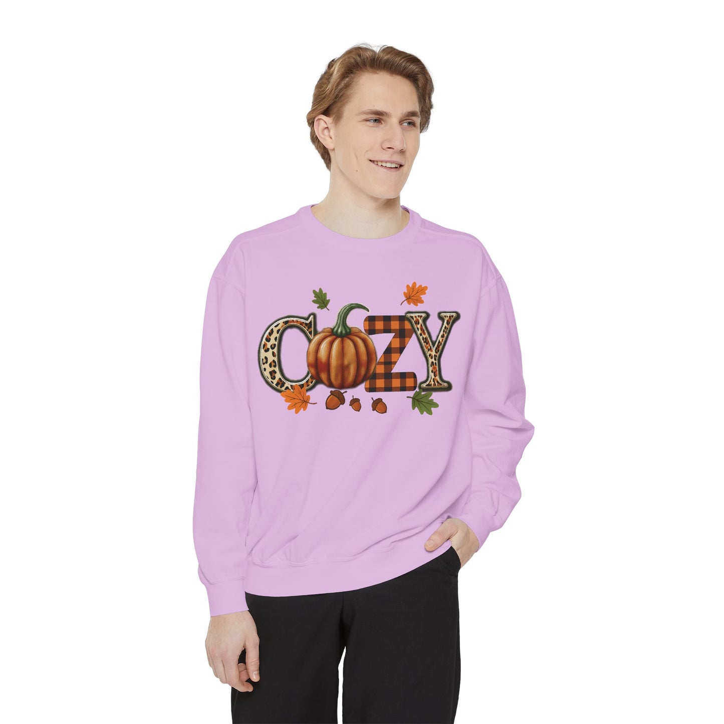 Cozy Pumpkin Sweatshirt, Fall Fashion, Unisex Sweatshirt, Autumn Apparel, Gift for Her, Thanksgiving Sweatshirt