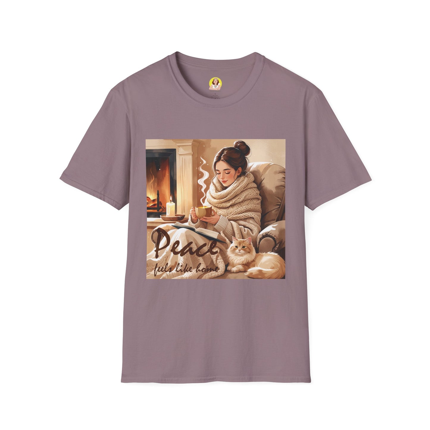 Cozy Peace Unisex T-Shirt - Perfect Gift for Winter, Relaxation, Self-Care Days, Home Decor Lovers, Cozy Vibes