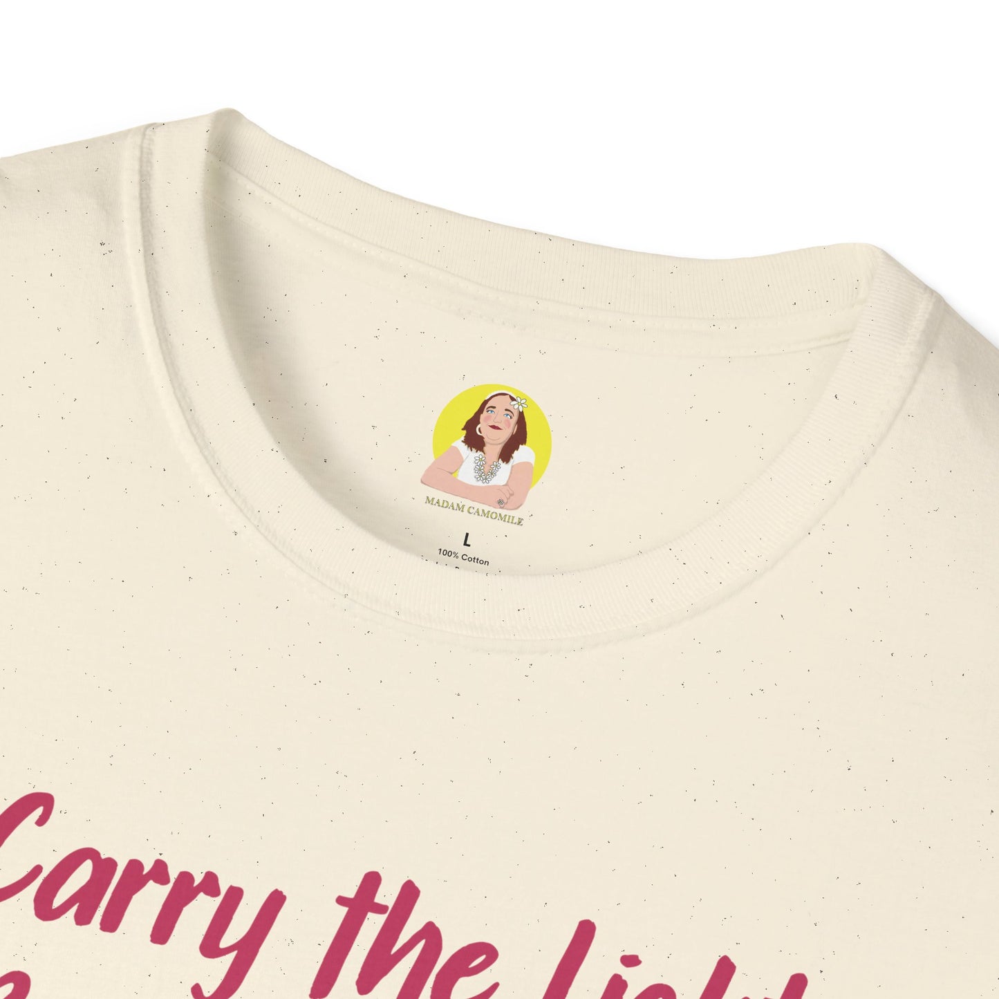 Inspirational Graphic T-Shirt - "Carry the Light, Be the Bloom" - Motivational Apparel for Everyday Wear, Gift for Friends, Self-Care [...]