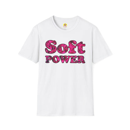 Unisex Softstyle T-Shirt - Soft Power, Casual Tee, Feminist Shirt, Summer Wear, Gift for Her