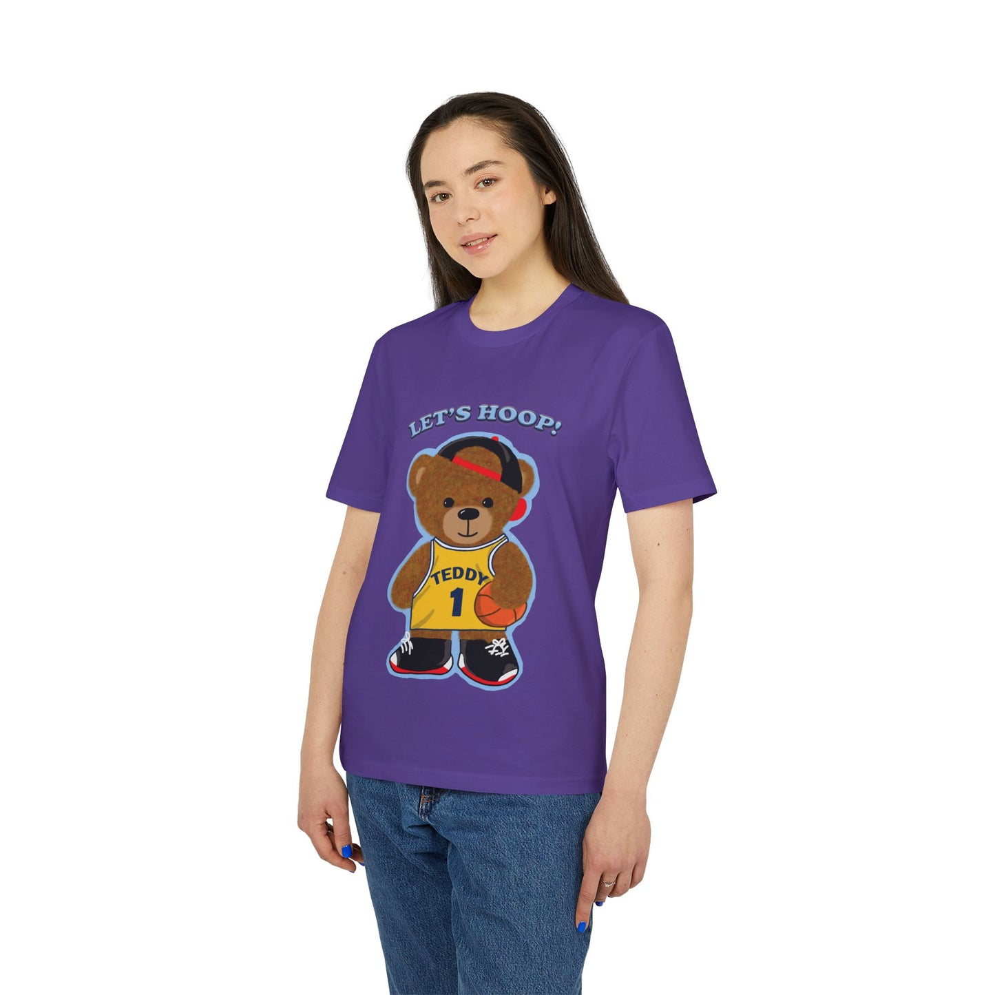 Unisex Basketball Bear Graphic T-shirt, Fun Sports Tee, Perfect for Kids & Teens, Gift for Sports Lovers, Cute Casual Wear