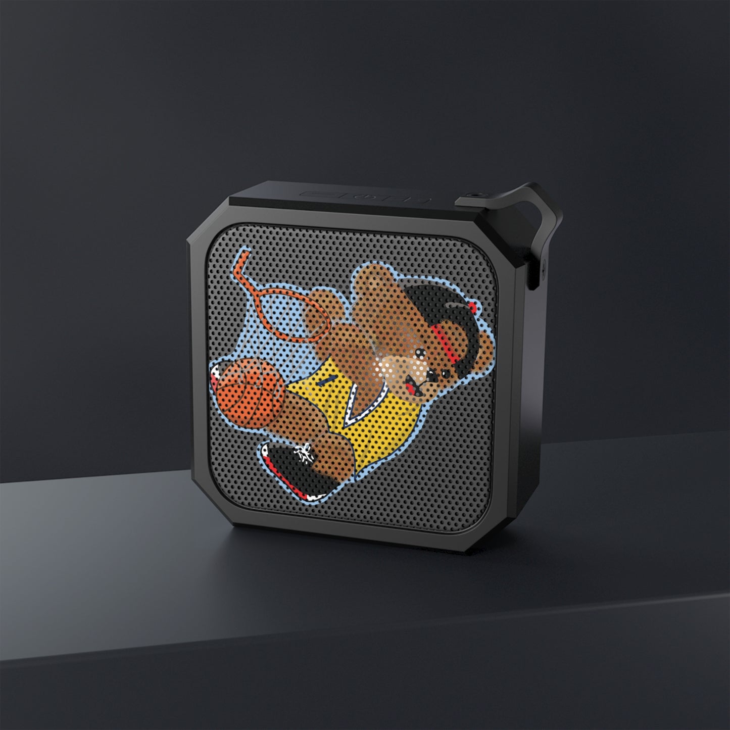 Vibrant Bear Bluetooth Speaker, Portable Speaker for Outdoor Adventures, Perfect Gift for Sports Lovers, Music on the Go, Unique Design