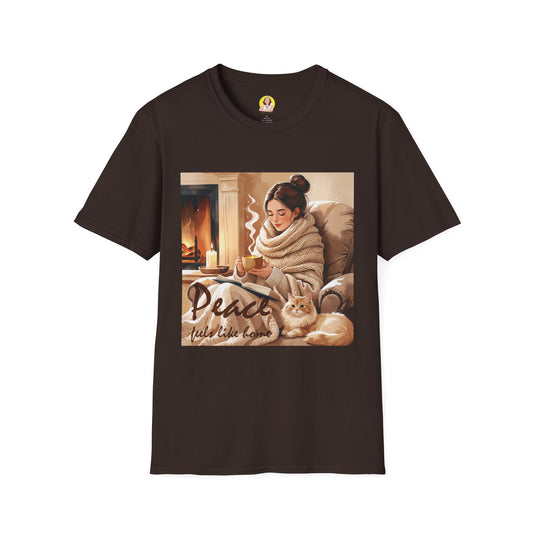 Cozy Peace Unisex T-Shirt - Perfect Gift for Winter, Relaxation, Self-Care Days, Home Decor Lovers, Cozy Vibes