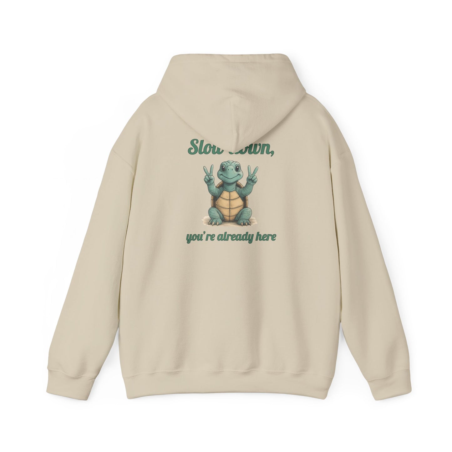 Slow Down Hoodie - Unisex Heavy Blend Sweatshirt, Chill Vibes, Gift for Friends, Cozy Style, Funny Quote Apparel