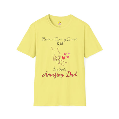 Amazing Dad Unisex Softstyle T-Shirt - Perfect for Father’s Day, Birthday Gift, Casual Wear, Family Gatherings, Gift for Dads