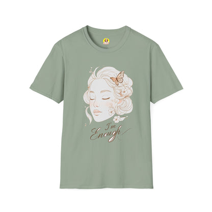 Empowering I'm Enough T-Shirt, Unisex Softstyle Tee, Self-Love Gift, Affirmation Apparel, Everyday Comfort Wear