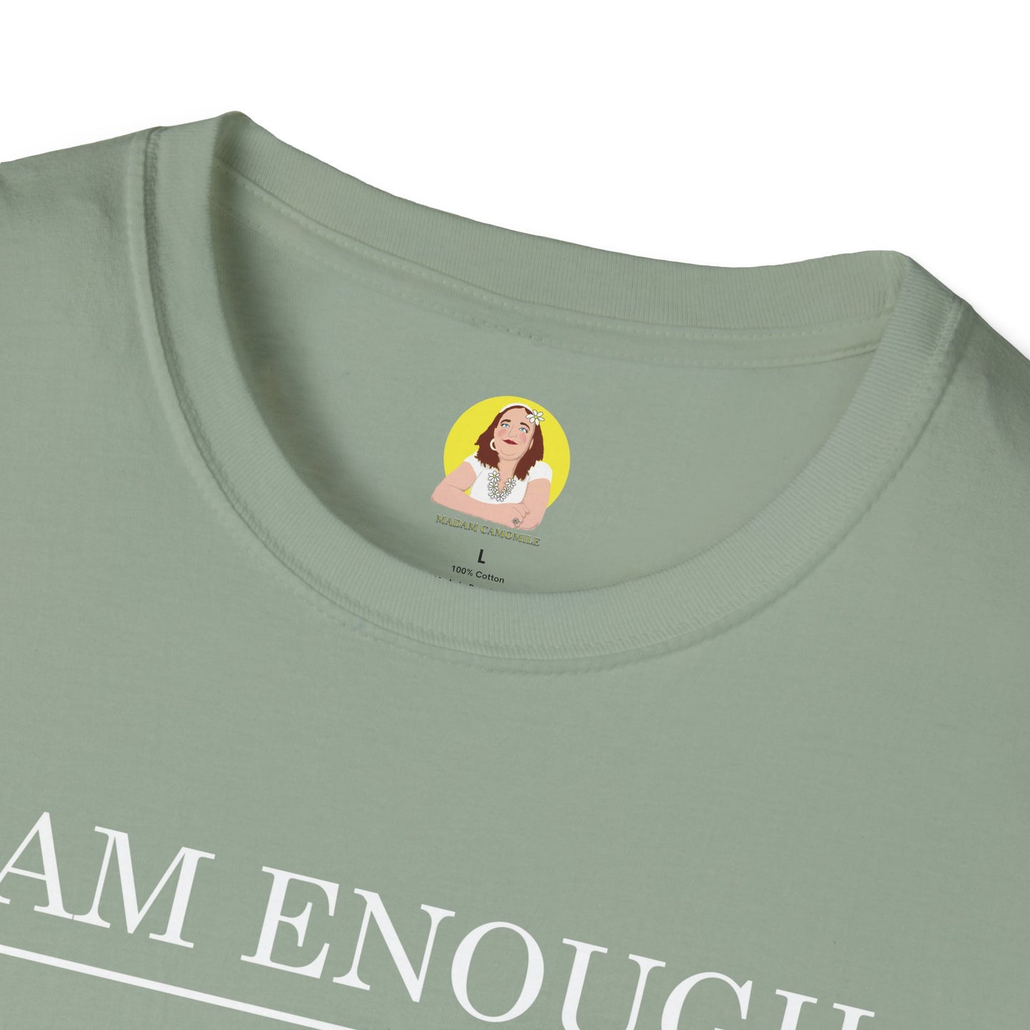Inspirational Floral T-Shirt - I Am Enough, Self-Care Apparel, Positive Vibes Tee, Gift for Friends, Motivational Wear