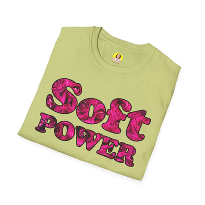 Unisex Softstyle T-Shirt - Soft Power, Casual Tee, Feminist Shirt, Summer Wear, Gift for Her