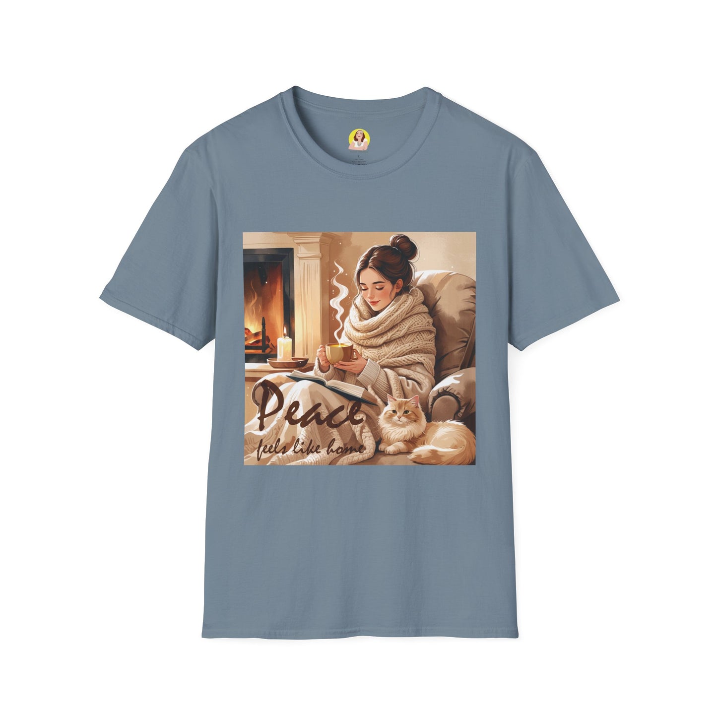 Cozy Peace Unisex T-Shirt - Perfect Gift for Winter, Relaxation, Self-Care Days, Home Decor Lovers, Cozy Vibes