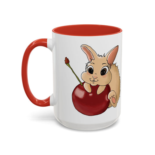 Adorable Bunny Accent Coffee Mug - Cute Animal Design for Kids and Adults