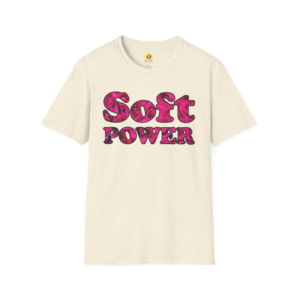 Unisex Softstyle T-Shirt - Soft Power, Casual Tee, Feminist Shirt, Summer Wear, Gift for Her