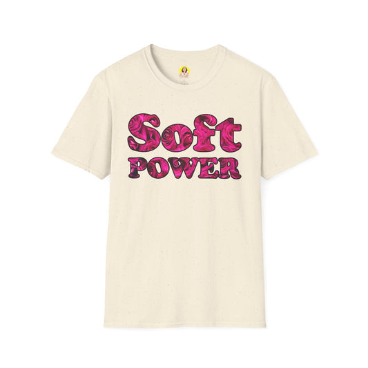 Unisex Softstyle T-Shirt - Soft Power, Casual Tee, Feminist Shirt, Summer Wear, Gift for Her