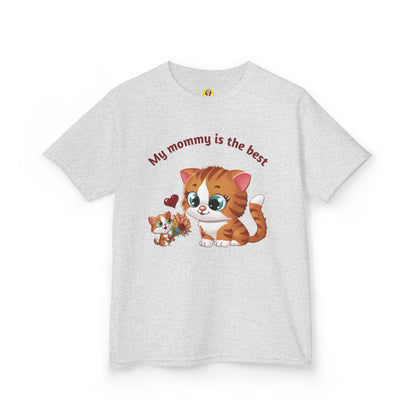 Adorable Kids T-Shirt: 'My Mommy is the Best' Cat Design, Perfect Gift for Mother's Day, Birthday, Everyday Wear, Fun Fashion, Child's Tee
