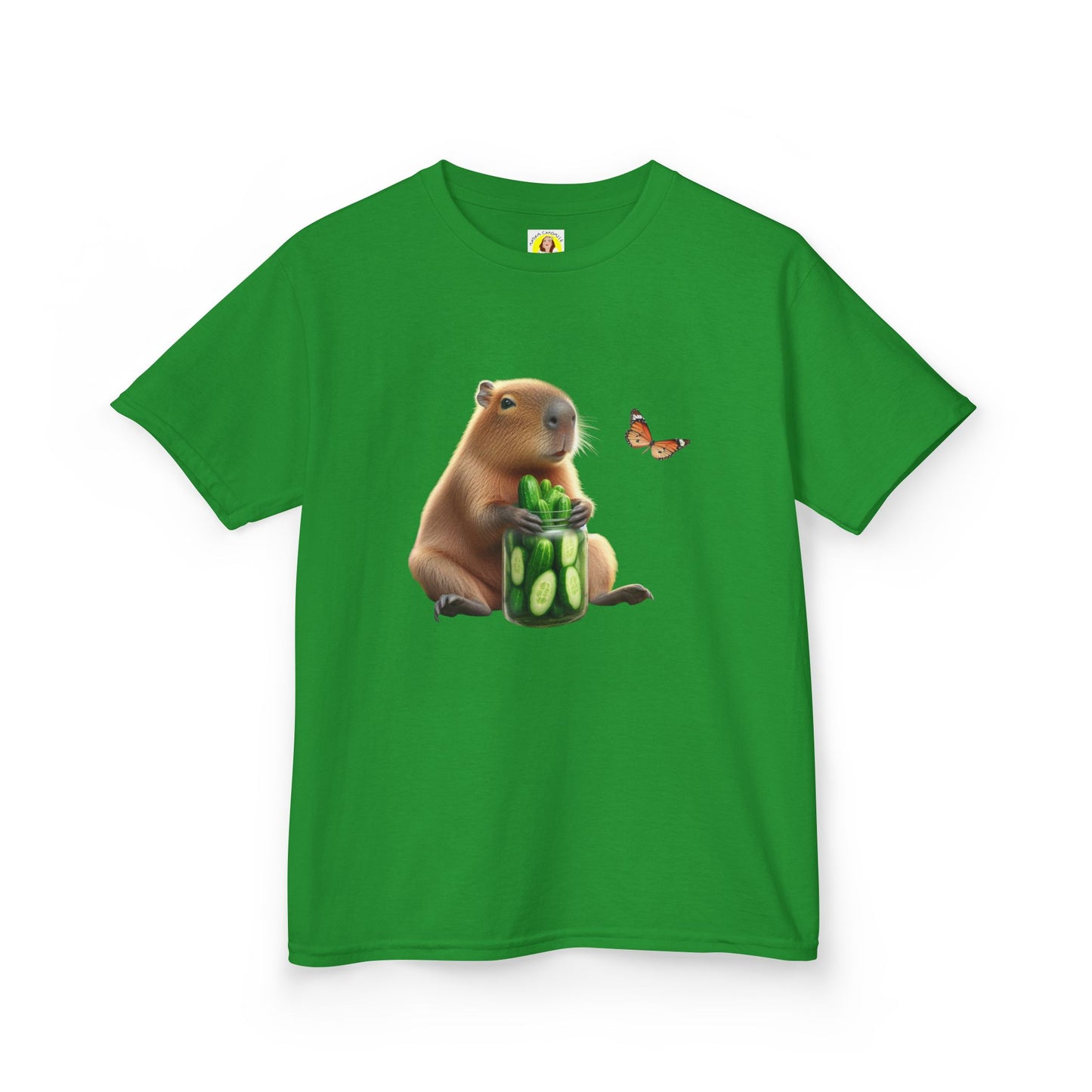 Kids Tee - Capibara and Cucumber Jar Design