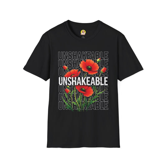 Unshakeable Floral T-Shirt, Motivational Tee, Casual Wear, Gift for Friends, Inspirational Apparel, Summer Fashion