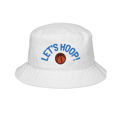 Basketball Bucket Hat - Let's Hoop! | Trendy Sports Hat, Gift for Athletes, Summer Fashion, Unisex Accessories, Outdoor Gear