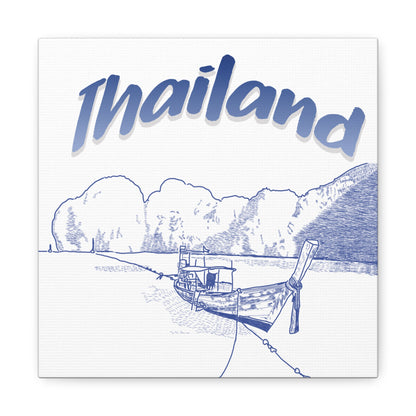 Thailand Matte Canvas Wall Art, Coastal Decor, Travel Wall Art, Home Decoration, Gift for Travelers, Ocean Themed Art