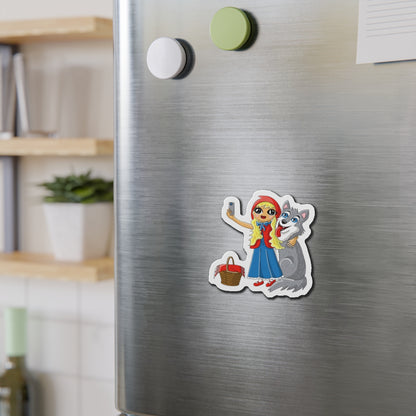 Magnet - Little Red Riding-Hood and Wolf Selfie Die-Cut Magnet