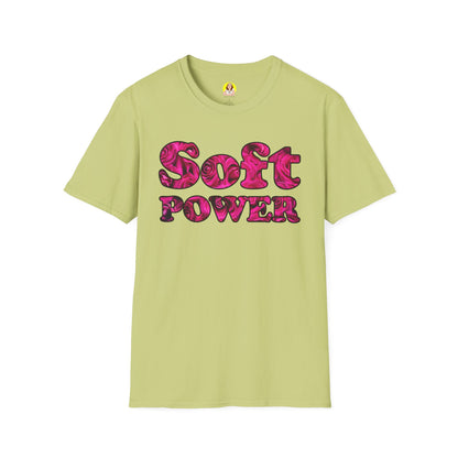 Unisex Softstyle T-Shirt - Soft Power, Casual Tee, Feminist Shirt, Summer Wear, Gift for Her