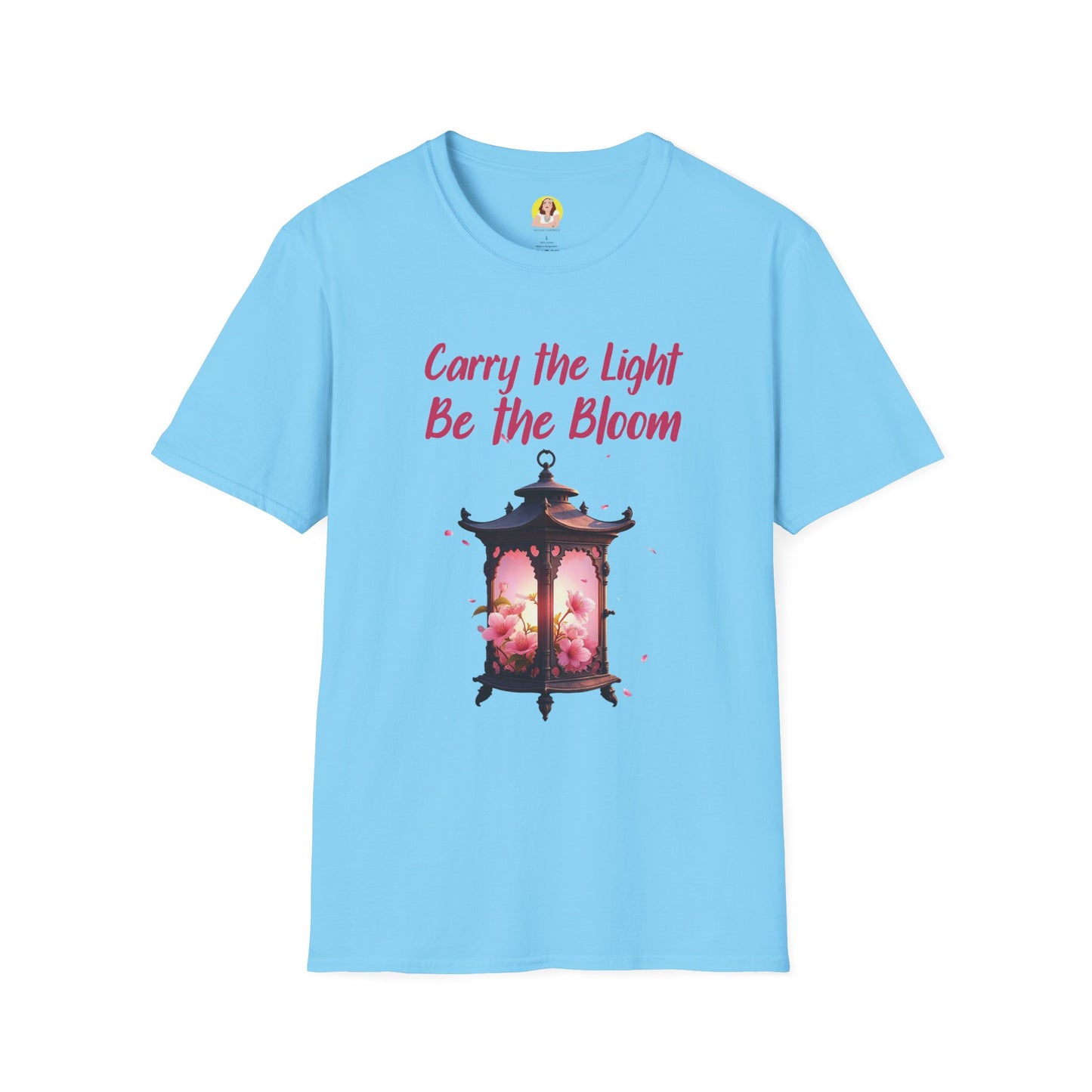 Inspirational Graphic T-Shirt - "Carry the Light, Be the Bloom" - Motivational Apparel for Everyday Wear, Gift for Friends, Self-Care [...]