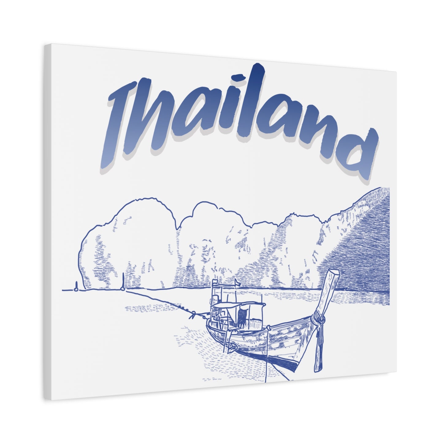 Thailand Matte Canvas Wall Art, Coastal Decor, Travel Wall Art, Home Decoration, Gift for Travelers, Ocean Themed Art