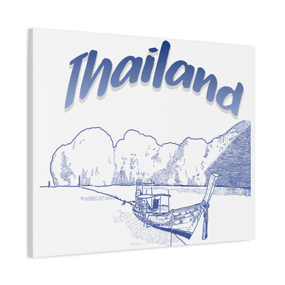 Thailand Matte Canvas Wall Art, Coastal Decor, Travel Wall Art, Home Decoration, Gift for Travelers, Ocean Themed Art