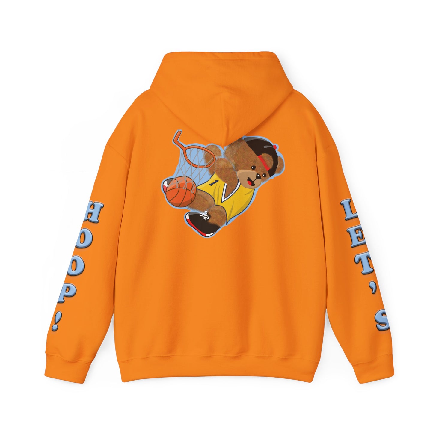 Fun Bear Basketball Hoodie, Cute Animal Apparel, Cozy Sweatshirt Gift, Sportswear for Kids & Adults, Streetwear Style