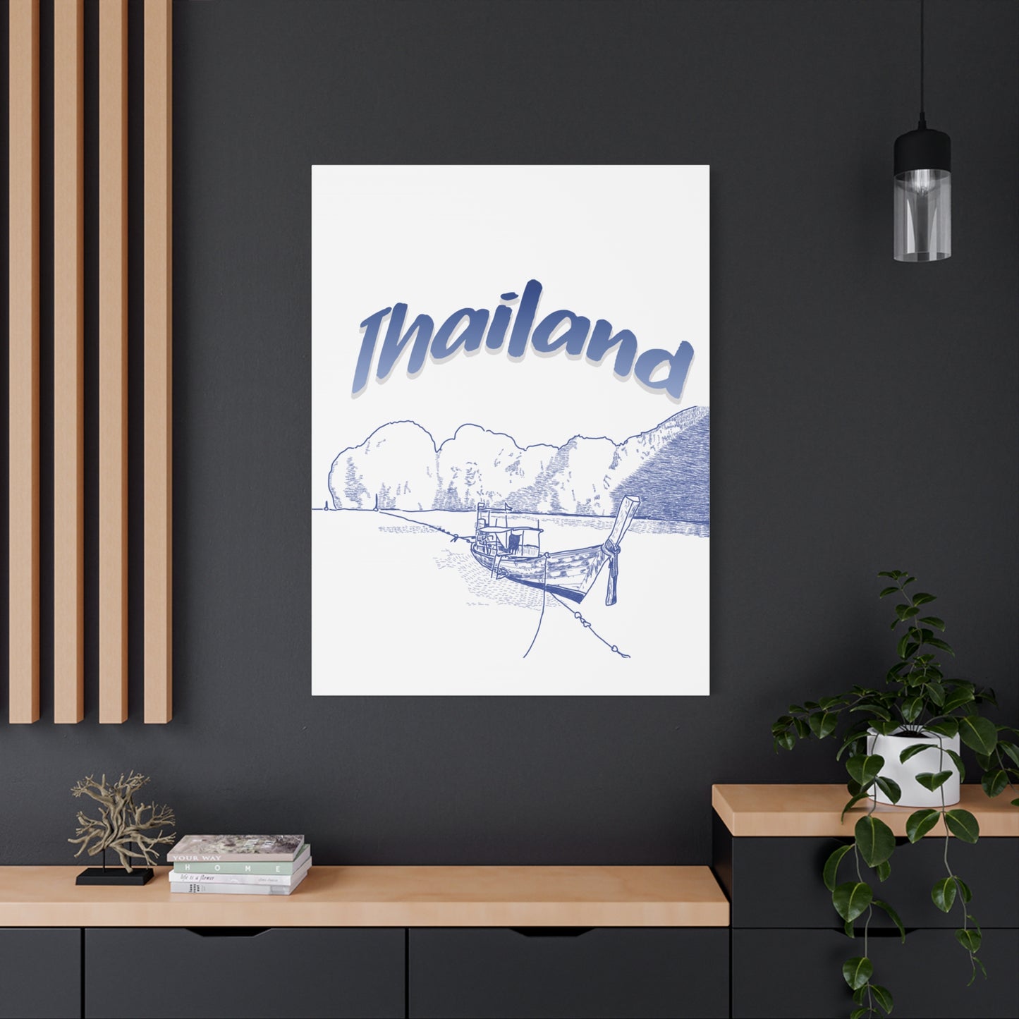 Thailand Matte Canvas Wall Art, Coastal Decor, Travel Wall Art, Home Decoration, Gift for Travelers, Ocean Themed Art