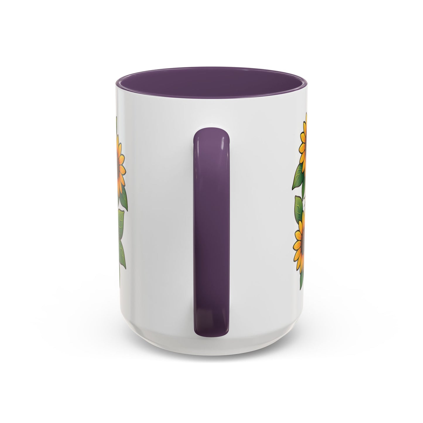 Cute Cat Floral Accent Coffee Mug - Kitty Lover Gift, Tea Cup, Home Decor, Anime Inspired, Coffee Lover Gift