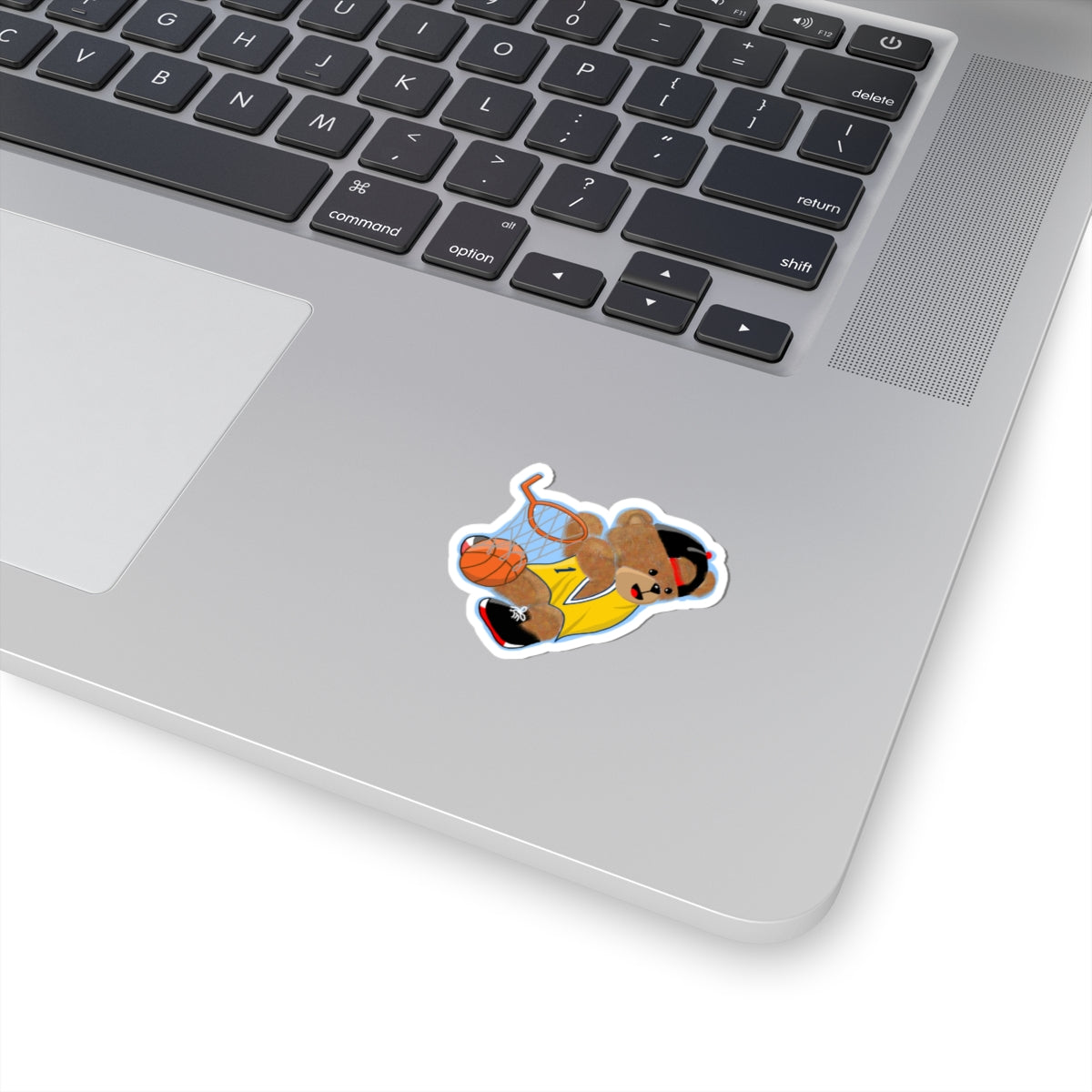 Cute Bear Basketball Kiss-Cut Stickers | Fun Sports Decor, Kids Party Favors, Gift for Sports Lovers, Laptop Decals, Sticker Collection