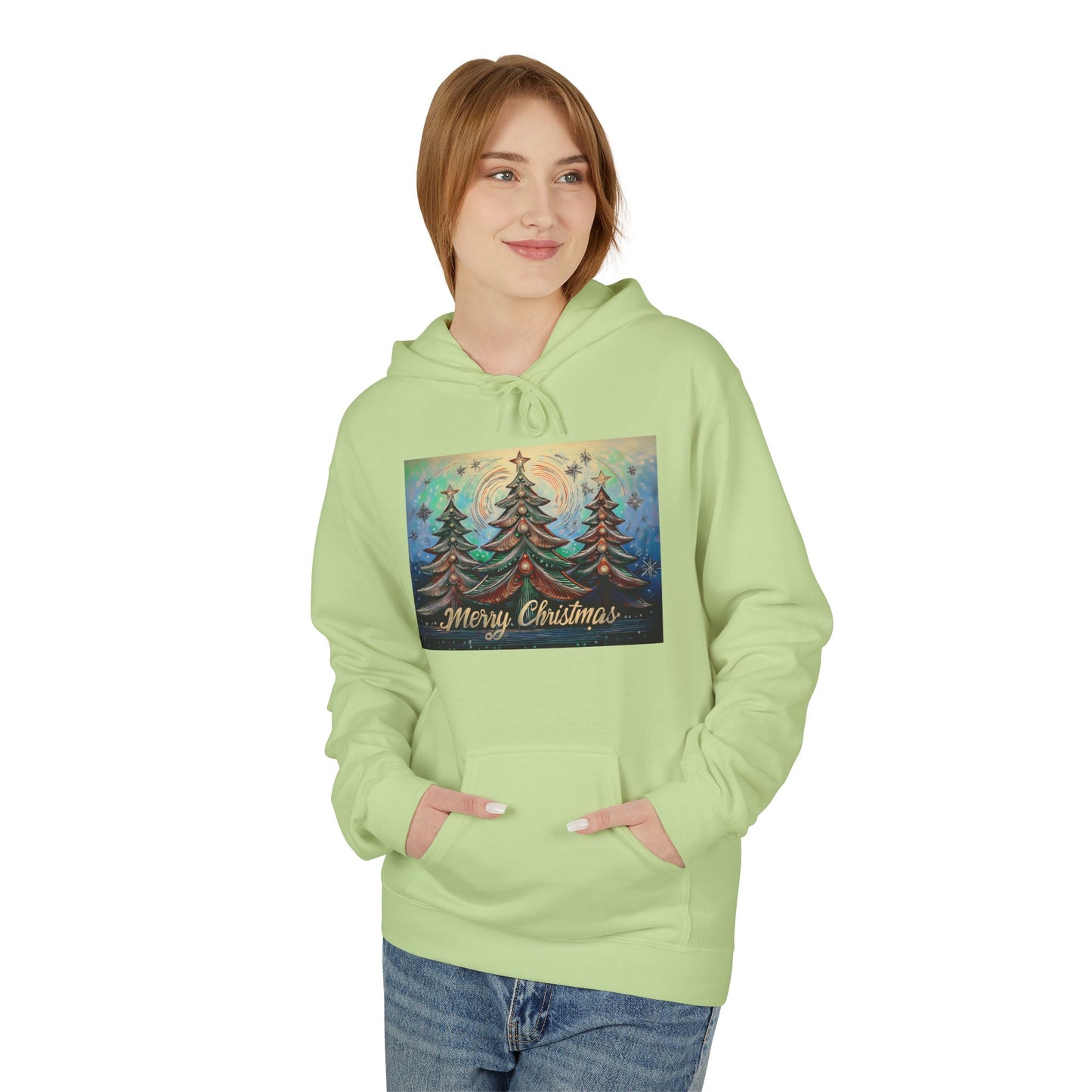 Cozy Christmas Hoodie, Unisex Holiday Sweatshirt, Fleece Pullover for Winter Gifting, Merry Christmas Apparel, Warm Festive Wear
