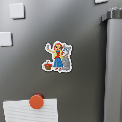 Magnet - Little Red Riding-Hood and Wolf Selfie Die-Cut Magnet