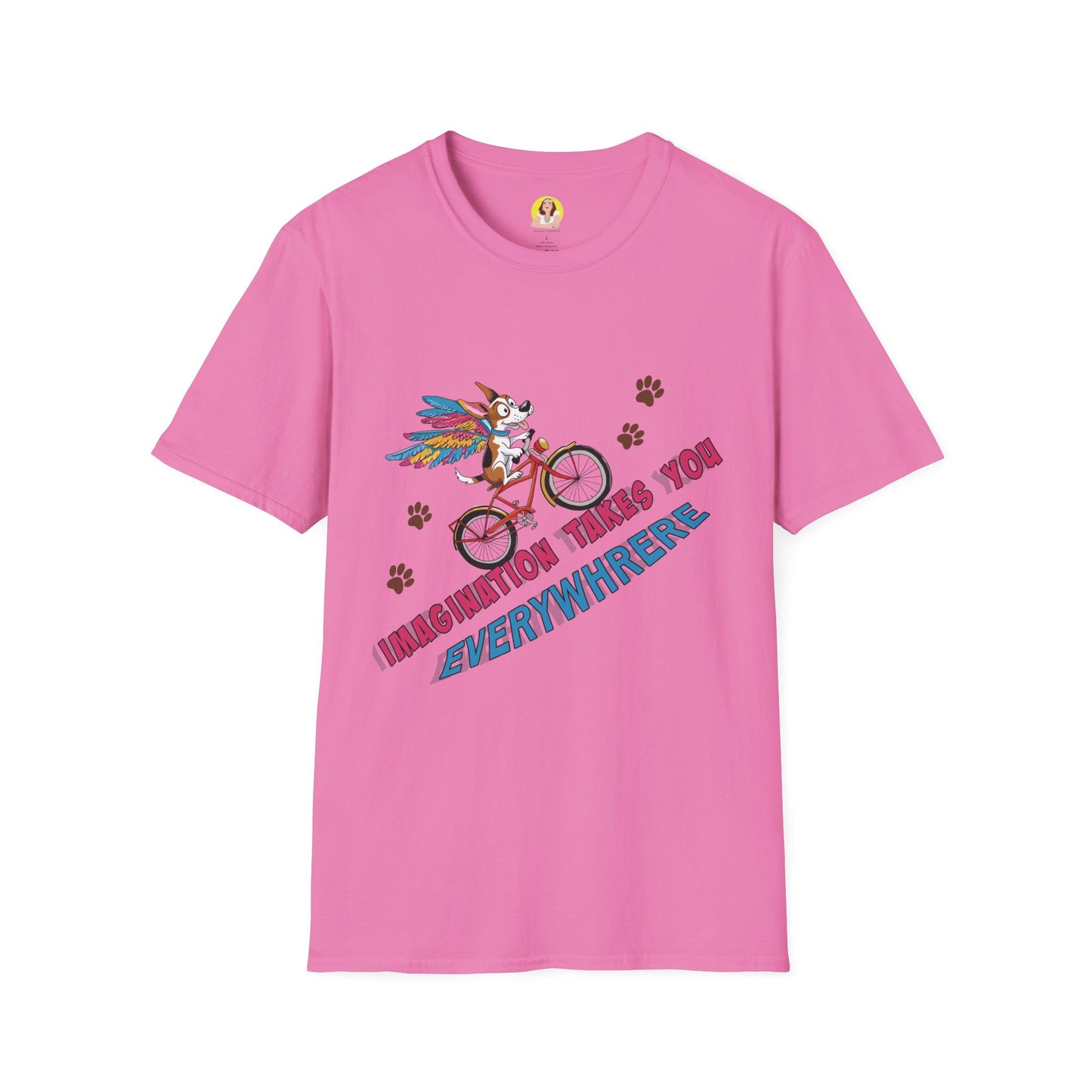 Imagination Adventure T-Shirt | Unique Graphic Tee | Gift for Dreamers, Creative Minds, Art Lovers, Bike Enthusiasts
